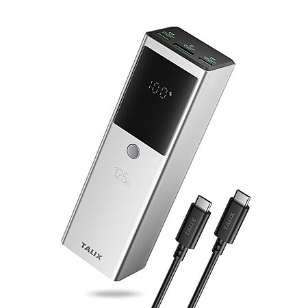 3Port TALIX 12800mAh 125W Laptop Power Bank w 240W USBC Cable $23 + Free S&H