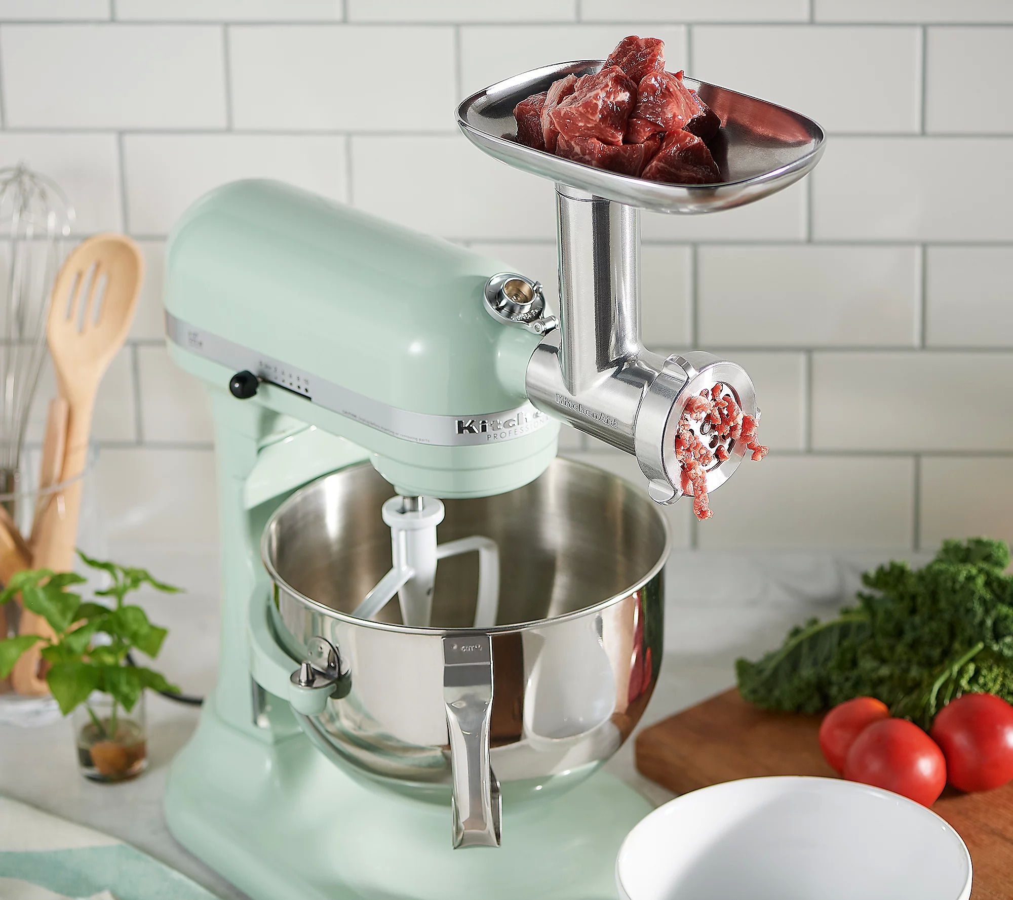 $54.98 KitchenAid Metal Food Grinder Attachment w/Sausage Stuffer  (QVC New Customer Deal w coupon) (shipping is not free)