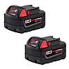 Milwaukee 2 Pack M18 Red Lithium XC 5.0 Batteries $119.99 at Way Source