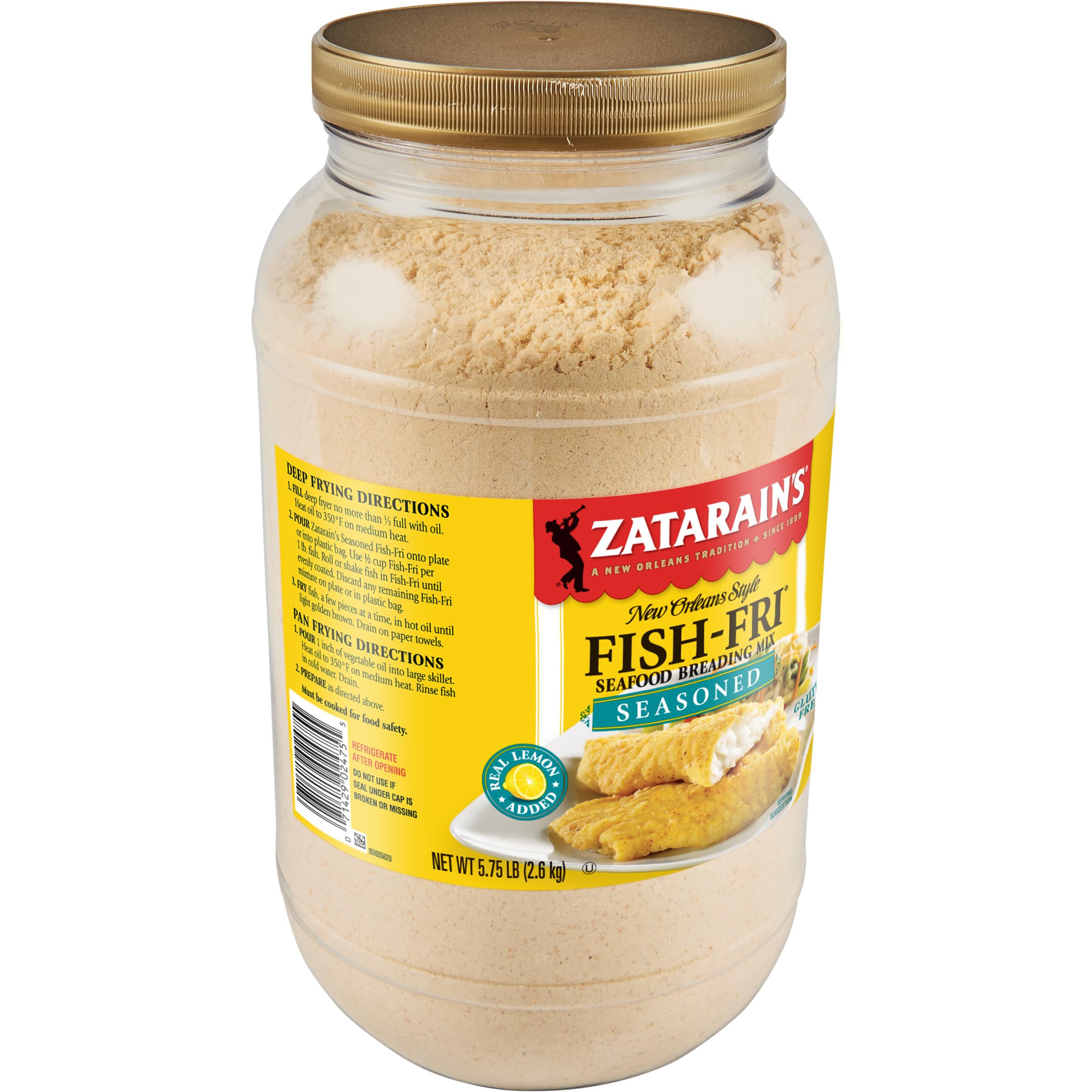 Zatarain's Seasoned Fish Fri Seafood Breading Mix, 5.75 lb $7.78