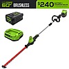 Greenworks Pro 60V 20&amp;quot; Pole Hedge Trimmer Kit w/ 2.0Ah Battery and Charger $140.24 + Free Shipping