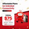 12 Month 5GB Infimobile Prepaid 2500 TALK and 2500 TEXT | SIM Mobile Plan Verizon and T-Mobile $75 + Free Shipping