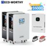 ECO-WORTHY Home Backup Power 28KWh 48V 280Ah Battery + 10kW 48V Off-grid Inverter (Includes Bonus 400A Busbar) $4930 + Free Shipping