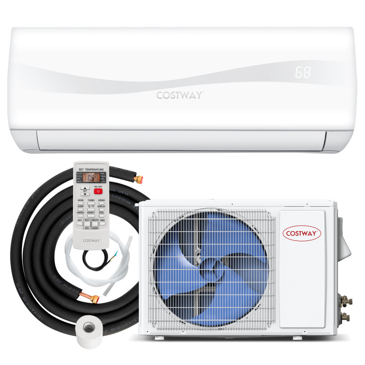 Costway 18000 BTU 19 SEER2 208-230V Ductless Mini Split Air Conditioner and Heater $609 + Free Shipping