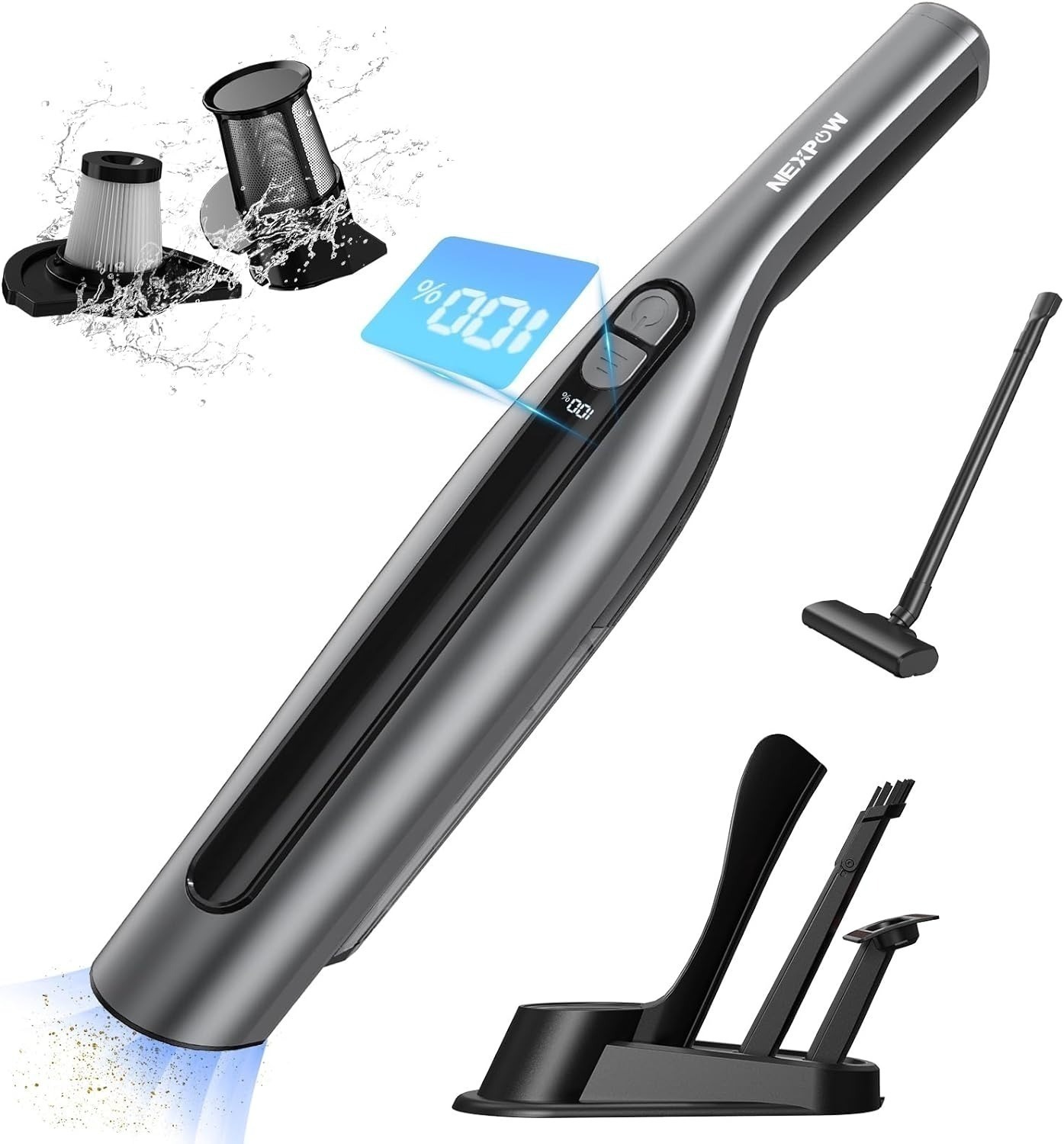 NEXPOW 18000PA Handheld Car Vacuum with 7500 mAh Battery $19.49 + Free Shipping w/Prime or $35+