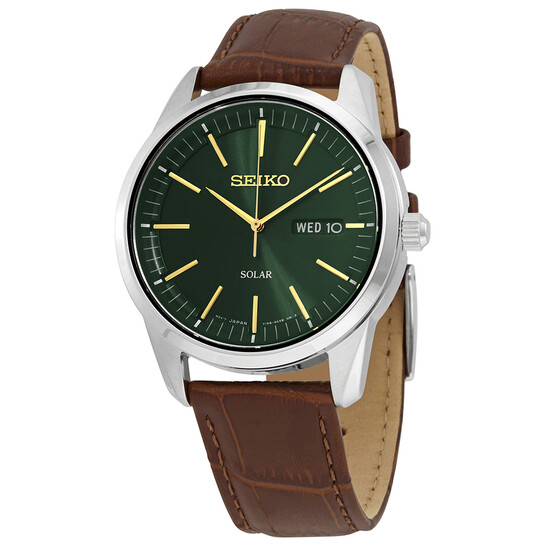 Men's SEIKO Sunray Dial Solar Powered Watch ( Dark Green) $127 + Free Shipping