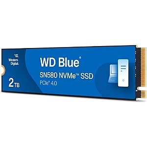 2TB Western Digital WD_Blue SN580 M.2 2280 SSD $98.99 + Free Shipping