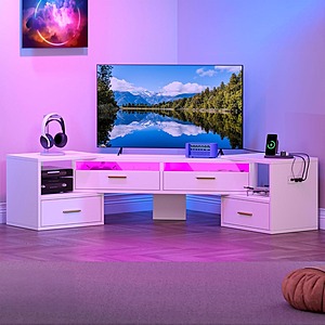 75 Inch Modular TV Stand with LED $68.89 + Free Shipping