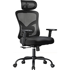 NOBLEWELL Ergonomic Office Chair with Padded Lumbar Support $65.99 + Free Shipping