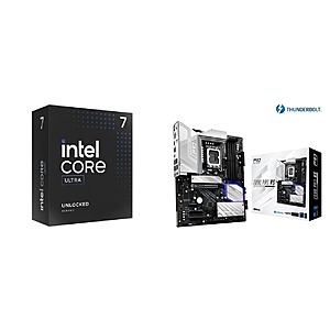 Intel Core Ultra 7 265K CPU + ASRock Z890 Pro RS LGA 1851 Motherboard + MSI A13 cooler + Bonus Game $400 + Free Shipping