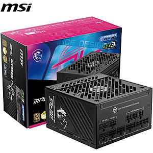 850W MSI MPG A850GS PCIE5 80 Plus Gold Modular Power Supply $79.99 w/ $10 Rebate + Free Shipping
