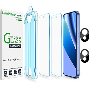 2-Pack OneTouch amFilm Google Pixel 10a, 10 & 9 Series Tempered Glass Screen Protectors $4.49 and more + Free Shipping w/Prime