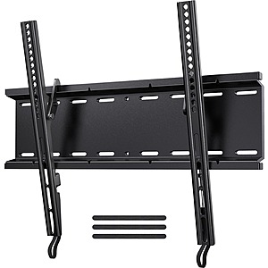 MountFTV Tilt TV Wall Mount Bracket Low Profile Fits 23-65 inch TVs (Holds up to 115lbs) $6.99 + Free Shipping w/Walmart+ or $35+