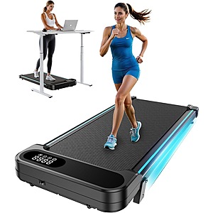 HUANUO Walking Pad Treadmill w/ 5° Incline $65 + Free S&H