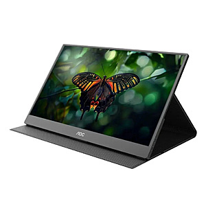 Refurb: 15.6" AOC 1080p Portable USB-C IPS Monitor w/ Built-In Speakers $28.20 + Free S&H