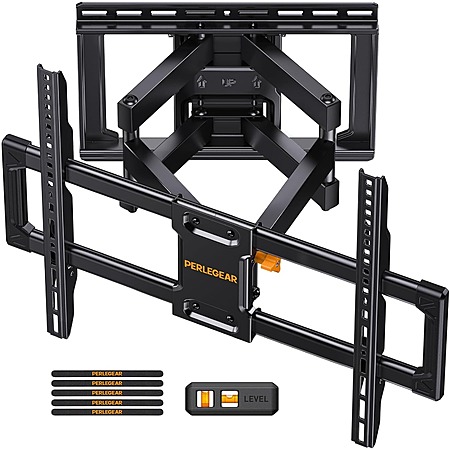 Perlegear Full Motion TV Wall Mount for 42-90" TVs (Holds up to 132-lbs) $31.88 + Free Shipping w/Prime or $35+