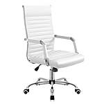 Lacoo Mid-Back Faux Leather Office Desk Chair $69.99