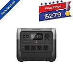 EcoFlow RIVER 2 Pro 768Wh Portable Power Station LFP Certified Refurbished - $276