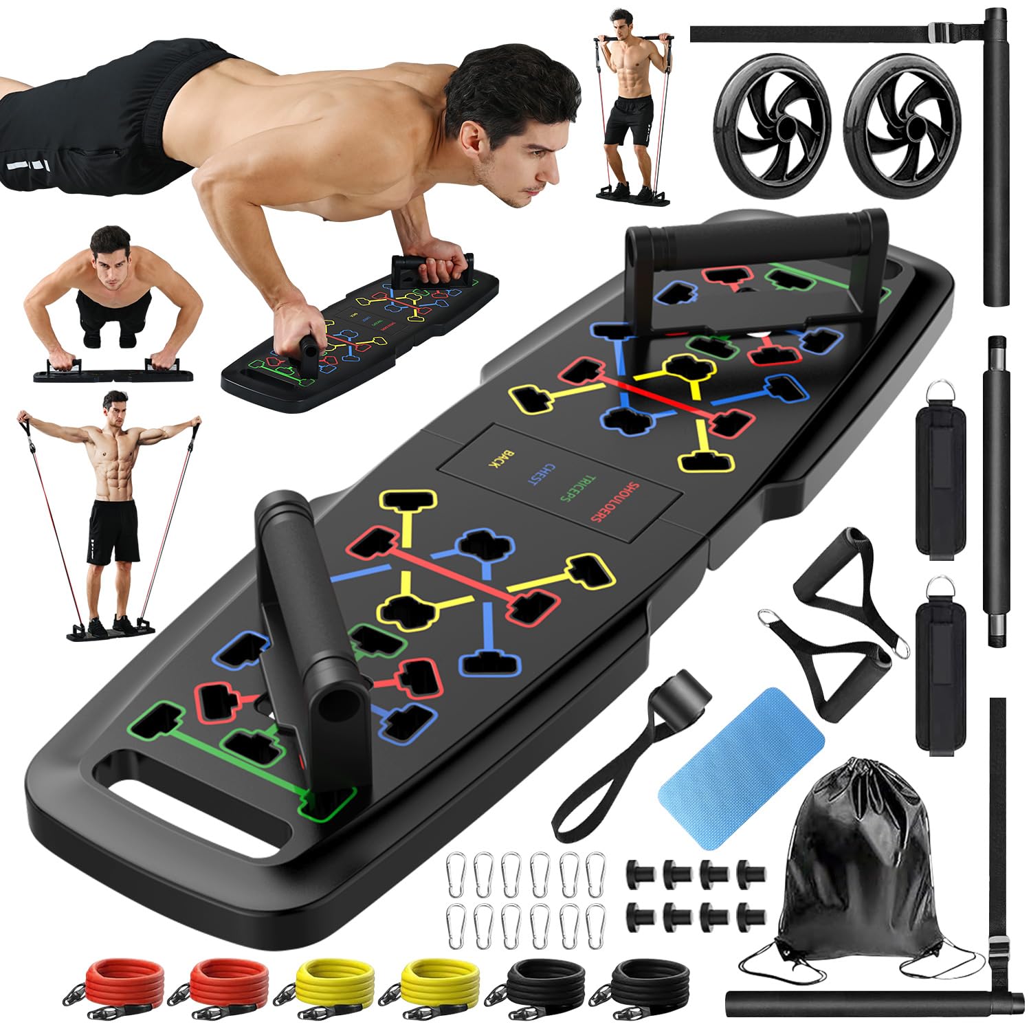 Portable Exercise Equipment Pilates Bar, 20 Fitness Accessories $39.99