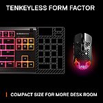SteelSeries Apex 3 TKL RGB Gaming Keyboard – Tenkeyless Compact Form Factor - 8-Zone RGB Illumination – IP32 Water &amp; Dust Resistant – Whisper Quiet Gaming Switch – $44.99