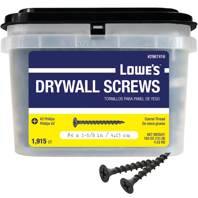 Select Lowe's Stores: Lowe's #6 x 1-5/8'' Bugle Coarse Thread ...