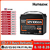 Humsienk LiFePO4 Lithium Battery 12V 100AH MAX With 100A BMS Protect Portable For Vans, RV, Golf Cart, Touring Car, Marine, etc $86
