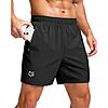 Men&rsquo;s Quick Dry Athletic Shorts with Zipper Pockets &ndash; Only $12.91 $19.99