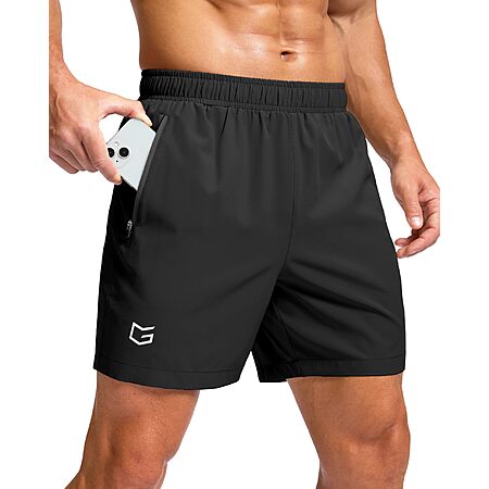 Men’s Quick Dry Athletic Shorts with Zipper Pockets – Only $12.91 $19.99