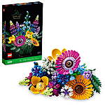 LEGO Icons Wildflower Bouquet Set - Artificial Flowers with Poppies and Lavender, Adult Collection, Unique Home Décor, Botanical Piece for Anniversary Gift, 10313 $47.99