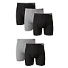 5-Pack Hanes Men's Cotton ComfortSoft Boxer Brief (Black &amp;amp; Grey) $12.24 + Free Shipping w/ Prime or on $35+