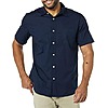 Amazon Essentials Men's Slim-Fit Short-Sleeve Poplin Shirt (Various) from $6.99 + Free Shipping w/ Prime