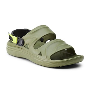 Rugged Shark Men's Slip-On Adventure Sport Sandal (Olive Green) $8.85 