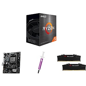Ryzen 5 5500 CPU + MSI B450M-A Pro Max II MB + 32GB G.SKILL Ripjaws V DDR4 RAM $167.60 & More + Free S&H