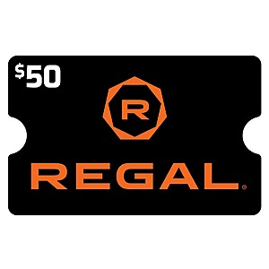 Costco Members: $50 Regal Cinemas eGift Card (Digital Delivery) $34.99 via Costco Wholesale