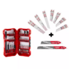 Milwaukee Shockwave 63-Piece Screwdriver Bit and Reciprocating Saw Blade Set $34.97
