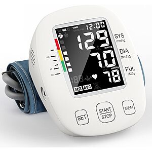Blood Pressure Monitor, Digital, Upper-Arm Blood Pressure $11