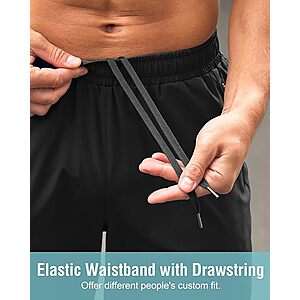 G Gradual Men's Athletic Running Shorts (5", 7", or 9" Inseam, Various Colors) $12.90 