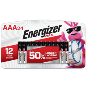 FREE Energizer Max AAA Batteries 24-Pack w/Free Shipping (New Customers Only)