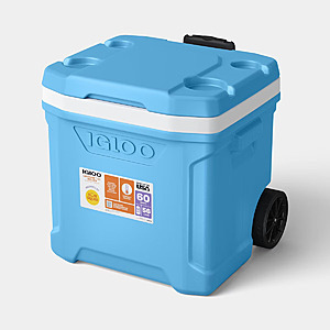 Select Stores: 60-Qt Igloo Sun Squad Latitude Rolling Cooler (Up to 94 Cans)