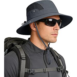 Rosoz UPF 50+ Unisex Wide Brim Sun Hat