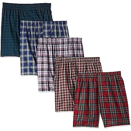 Big Tartan Boxers 5-Pack for $15