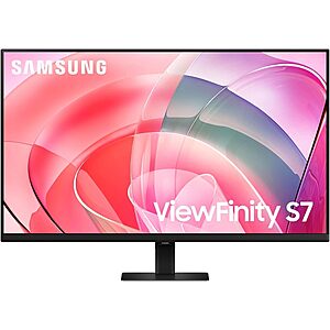 SAMSUNG 27-Inch ViewFinity S7 (S70D) Series 4K UHD High Resolution Monitor with HDR10, Multiple Ports, Easy Setup Stand, Advanced Eye Care, LS27D702EANXGO, 2024