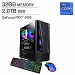iBUYPOWER TraceMesh 7 Gaming Desktop - 14th Gen Intel Core i7-14700F - GeForce RTX 4060 - 2.0TB SSD $1099.99