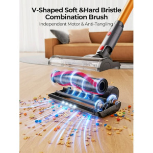 Cordless Vacuum Cleaner 400W 33KPa 6-in-1 Powerful Stick Vacuum Cleaner with 45min Runtime Detachable Battery Touch Display $119.99