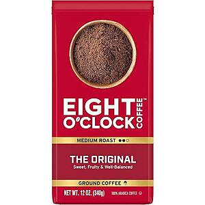 [S&S]Eight O'Clock Coffee(6 Pack) Ground Medium Roast, 12 Ounce $17.61
