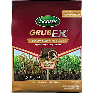 Scotts GrubEx1 Season Long Grub Killer for Lawns - Protects Lawns Up to 4 Months, 10,000 sq. ft., 28.7 lbs $34.98 at Lowe's and Amazon