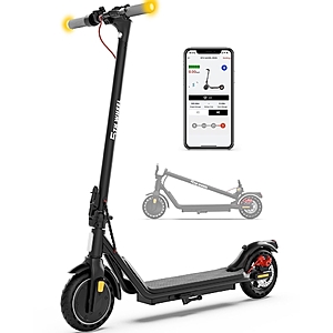 5TH WHEEL W16S 300W Electric Scooter with Turn Signal, 8.5” Solid Tires, 18mph & 12Miles Range, Folding Commuting E-Scooter for Adults with APP Control - $176.99