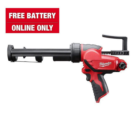 Milwaukee m12 caulk gun $104 after free battery hack $104