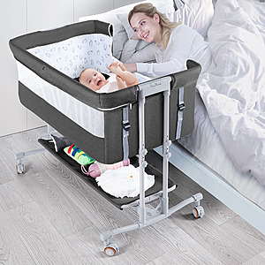 Babyeap Baby Bassinet Bedside Sleeper Bassinet for $69.99 with code VVH7D9J8