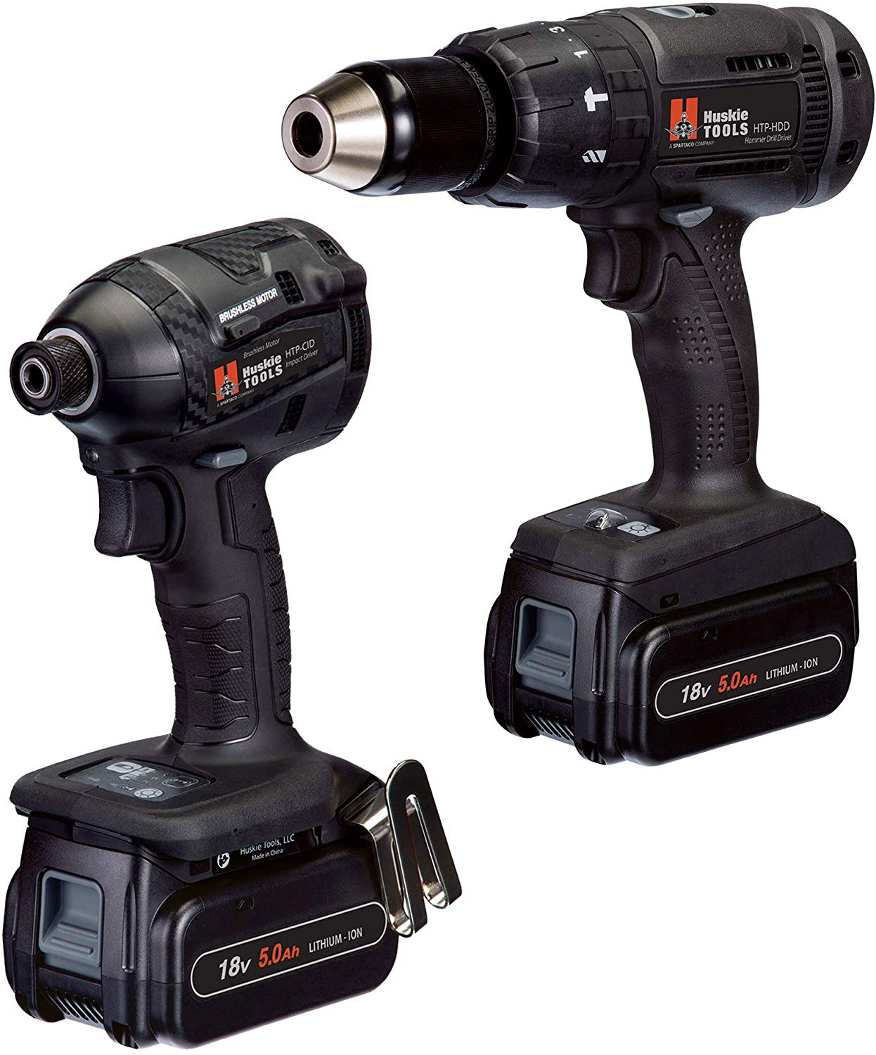 Available Again! Huskie Power Tools by Panasonic: Battery-Operated Hammer Drill and Impact Driver Combo Kit $115.8